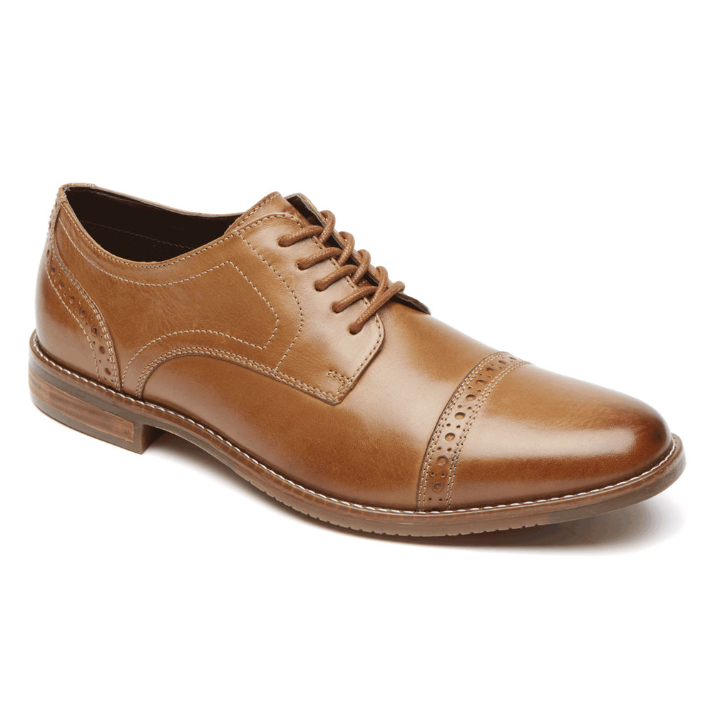 Rockport Oxfords For Mens Brown - Style Purpose Cap Toe - UH7481093